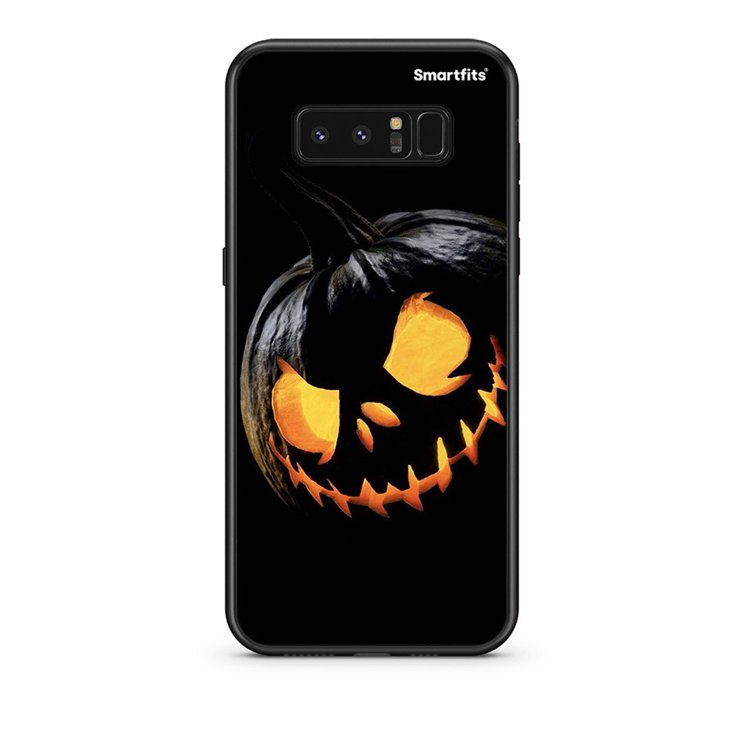 samsung note 8 Halloween Scary Pumpkin Θήκη από τη Smartfits με σχέδιο στο πίσω μέρος και μαύρο περίβλημα | Smartphone case with colorful back and black bezels by Smartfits