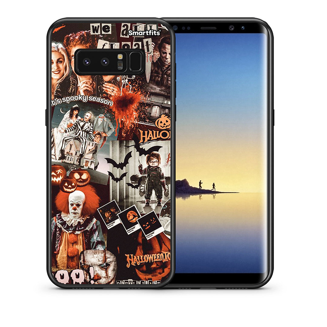 Θήκη Samsung Note 8 Halloween Spooky Season από τη Smartfits με σχέδιο στο πίσω μέρος και μαύρο περίβλημα | Samsung Note 8 Halloween Spooky Season case with colorful back and black bezels