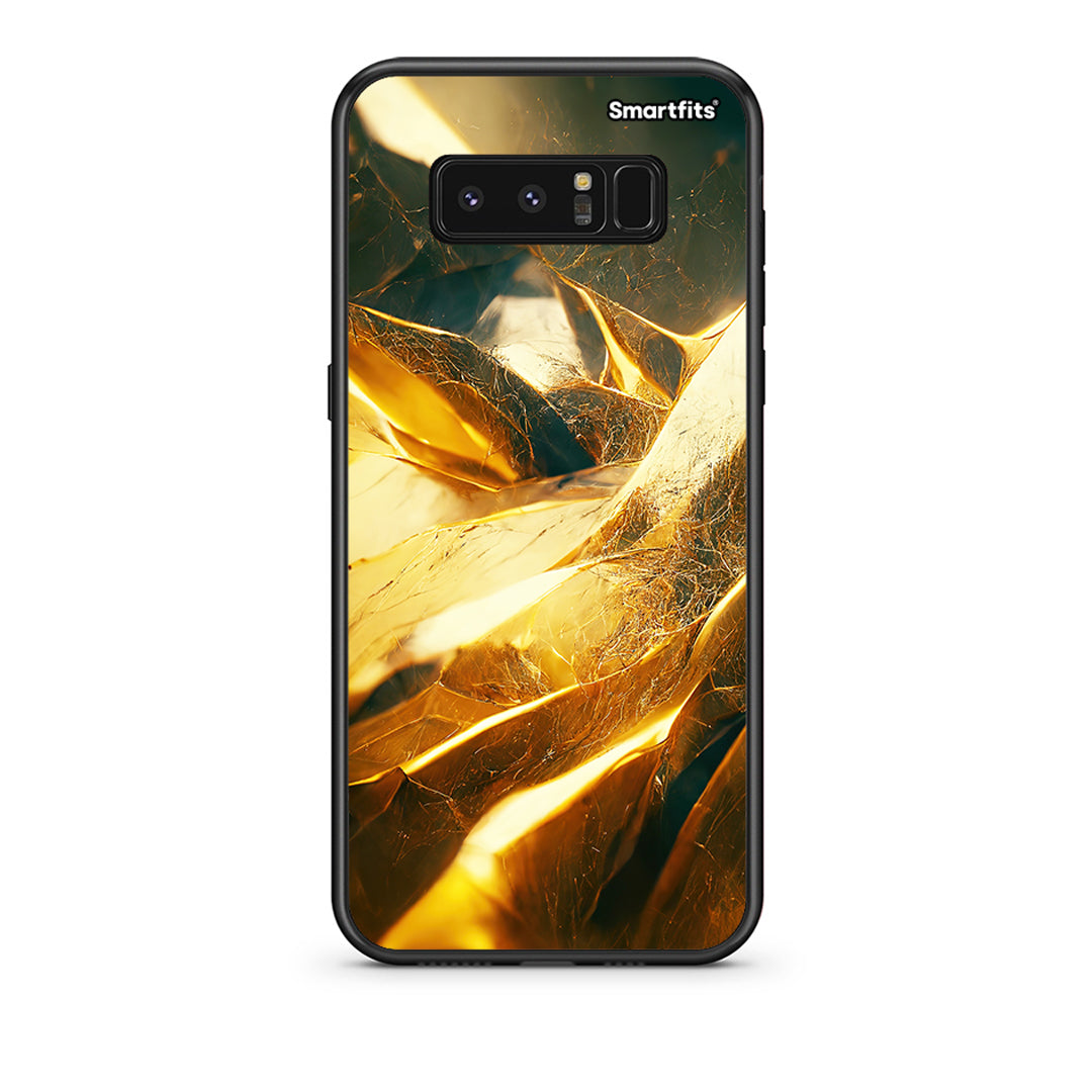 samsung note 8 Real Gold θήκη από τη Smartfits με σχέδιο στο πίσω μέρος και μαύρο περίβλημα | Smartphone case with colorful back and black bezels by Smartfits