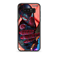 Thumbnail for samsung note 8 Spider Hand Θήκη από τη Smartfits με σχέδιο στο πίσω μέρος και μαύρο περίβλημα | Smartphone case with colorful back and black bezels by Smartfits