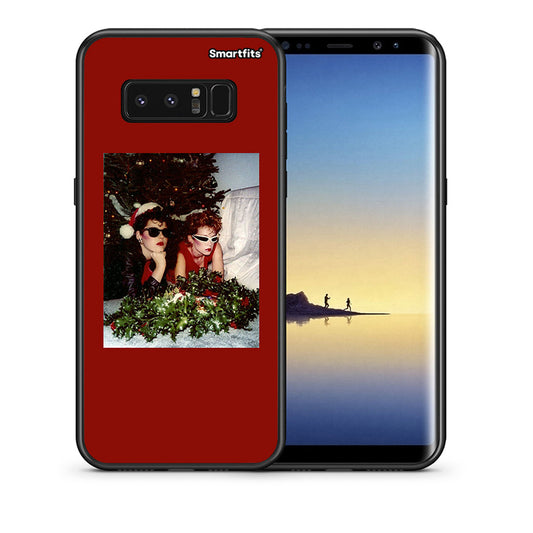 Θήκη Samsung Note 8 Waiting For Xmas από τη Smartfits με σχέδιο στο πίσω μέρος και μαύρο περίβλημα | Samsung Note 8 Waiting For Xmas case with colorful back and black bezels