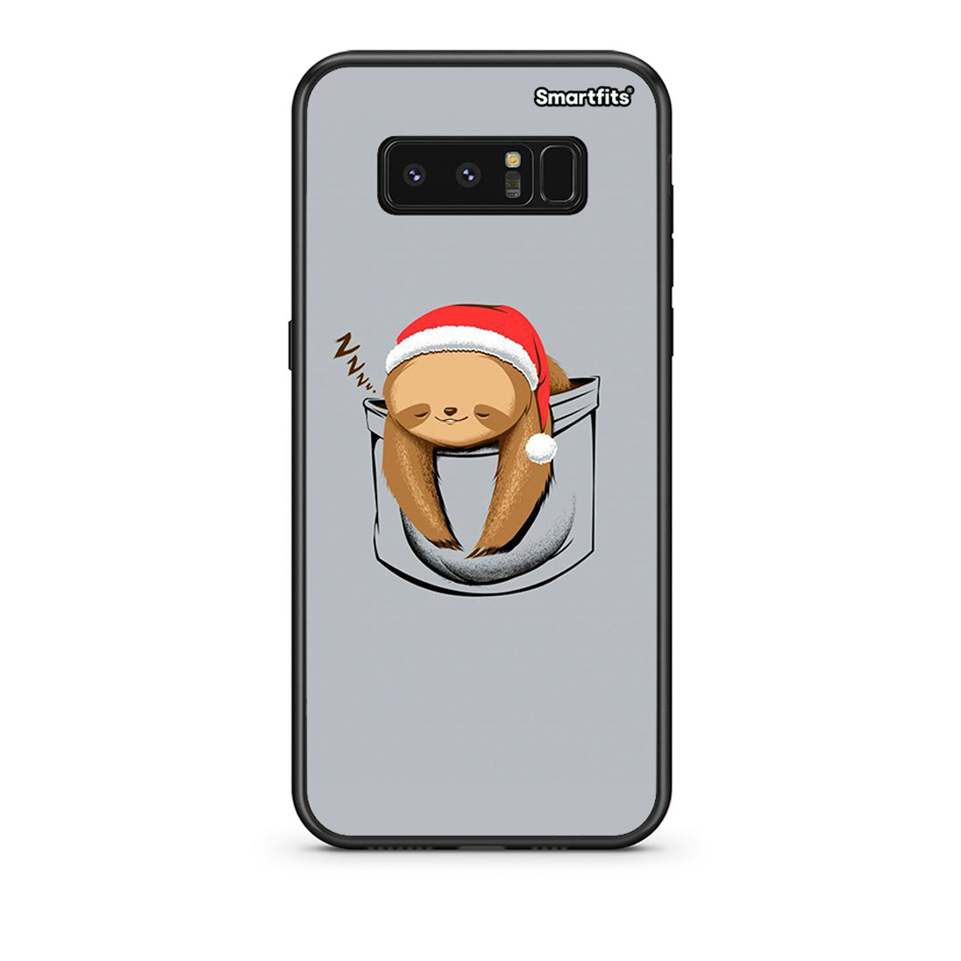 samsung note 8 Xmas Zzzz θήκη από τη Smartfits με σχέδιο στο πίσω μέρος και μαύρο περίβλημα | Smartphone case with colorful back and black bezels by Smartfits