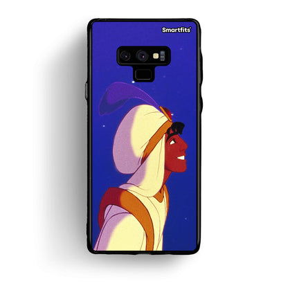 samsung note 9 Alladin And Jasmine Love 1 θήκη από τη Smartfits με σχέδιο στο πίσω μέρος και μαύρο περίβλημα | Smartphone case with colorful back and black bezels by Smartfits