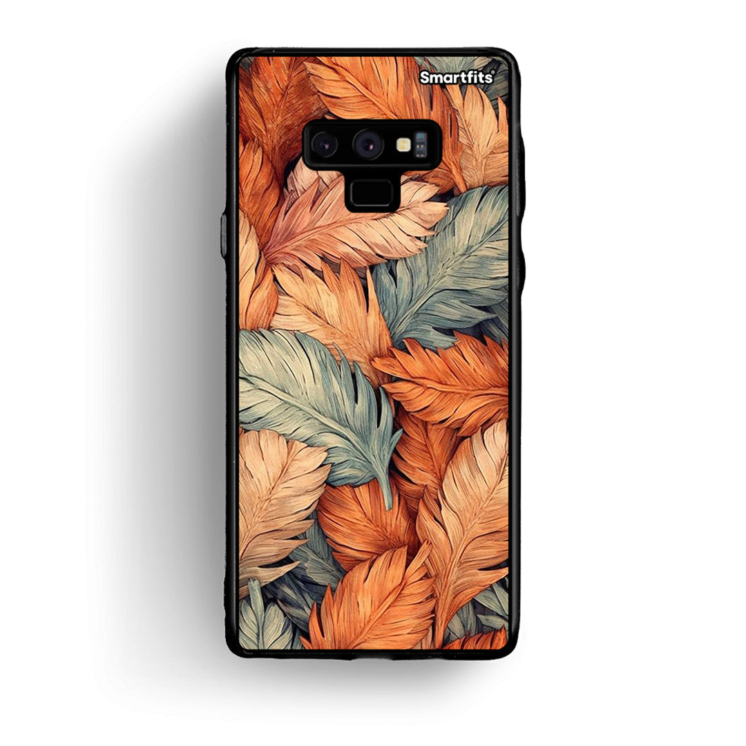 samsung note 9 Autumn Leaves Θήκη από τη Smartfits με σχέδιο στο πίσω μέρος και μαύρο περίβλημα | Smartphone case with colorful back and black bezels by Smartfits