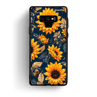Thumbnail for samsung note 9 Autumn Sunflowers Θήκη από τη Smartfits με σχέδιο στο πίσω μέρος και μαύρο περίβλημα | Smartphone case with colorful back and black bezels by Smartfits