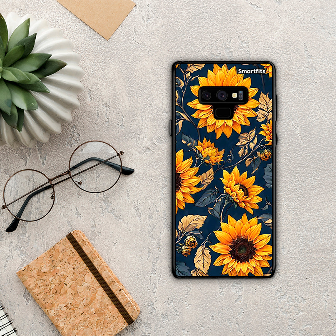 Autumn Sunflowers - Samsung Galaxy Note 9 θήκη
