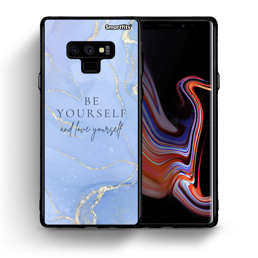 Θήκη Samsung Note 9 Be Yourself από τη Smartfits με σχέδιο στο πίσω μέρος και μαύρο περίβλημα | Samsung Note 9 Be Yourself case with colorful back and black bezels