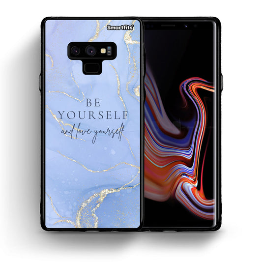 Θήκη Samsung Note 9 Be Yourself από τη Smartfits με σχέδιο στο πίσω μέρος και μαύρο περίβλημα | Samsung Note 9 Be Yourself case with colorful back and black bezels