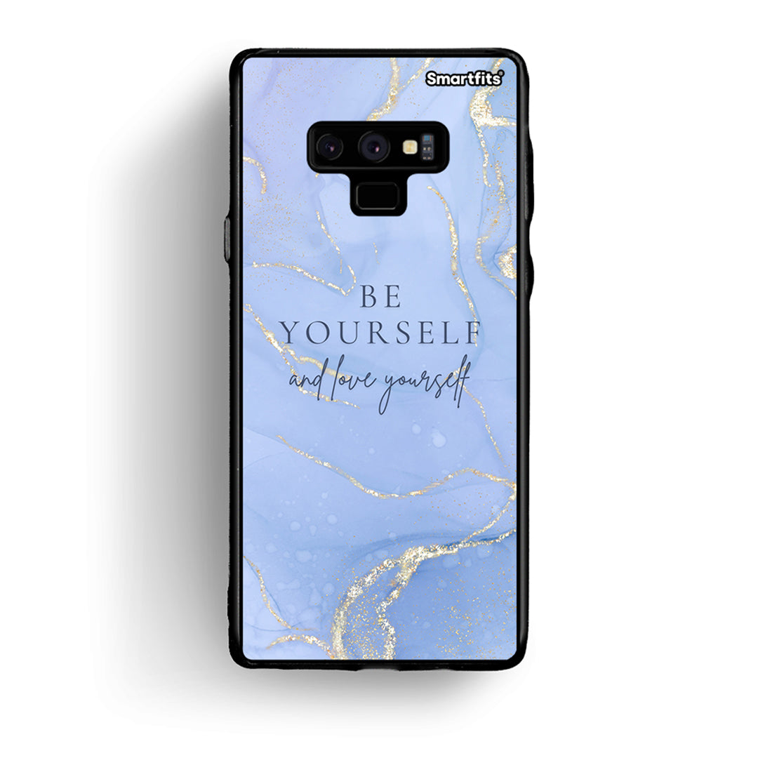 samsung note 9 Be Yourself θήκη από τη Smartfits με σχέδιο στο πίσω μέρος και μαύρο περίβλημα | Smartphone case with colorful back and black bezels by Smartfits