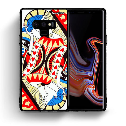 Θήκη Samsung Note 9 Card Love από τη Smartfits με σχέδιο στο πίσω μέρος και μαύρο περίβλημα | Samsung Note 9 Card Love case with colorful back and black bezels