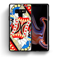Thumbnail for Θήκη Samsung Note 9 Card Love από τη Smartfits με σχέδιο στο πίσω μέρος και μαύρο περίβλημα | Samsung Note 9 Card Love case with colorful back and black bezels