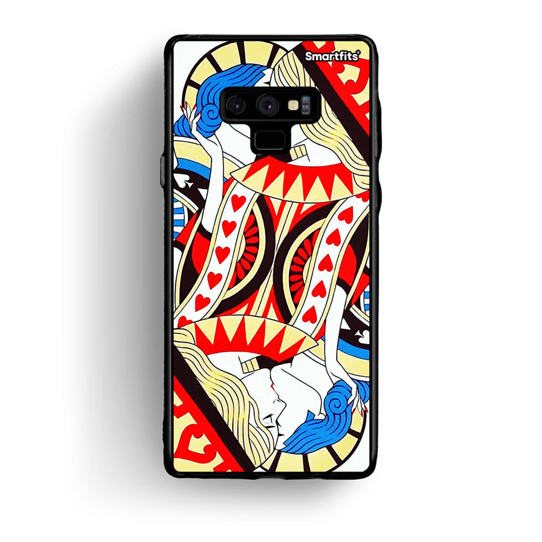 samsung note 9 Card Love θήκη από τη Smartfits με σχέδιο στο πίσω μέρος και μαύρο περίβλημα | Smartphone case with colorful back and black bezels by Smartfits