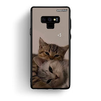 Thumbnail for samsung note 9 Cats In Love Θήκη από τη Smartfits με σχέδιο στο πίσω μέρος και μαύρο περίβλημα | Smartphone case with colorful back and black bezels by Smartfits