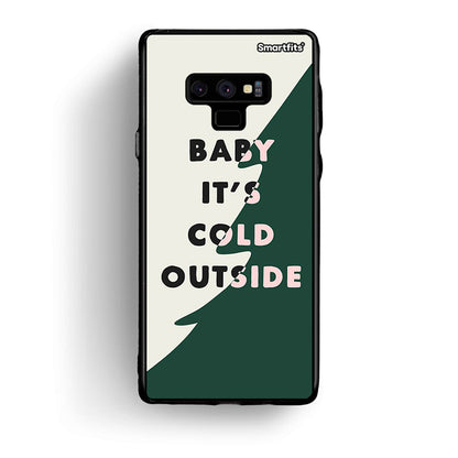 samsung note 9 Cold Outside θήκη από τη Smartfits με σχέδιο στο πίσω μέρος και μαύρο περίβλημα | Smartphone case with colorful back and black bezels by Smartfits