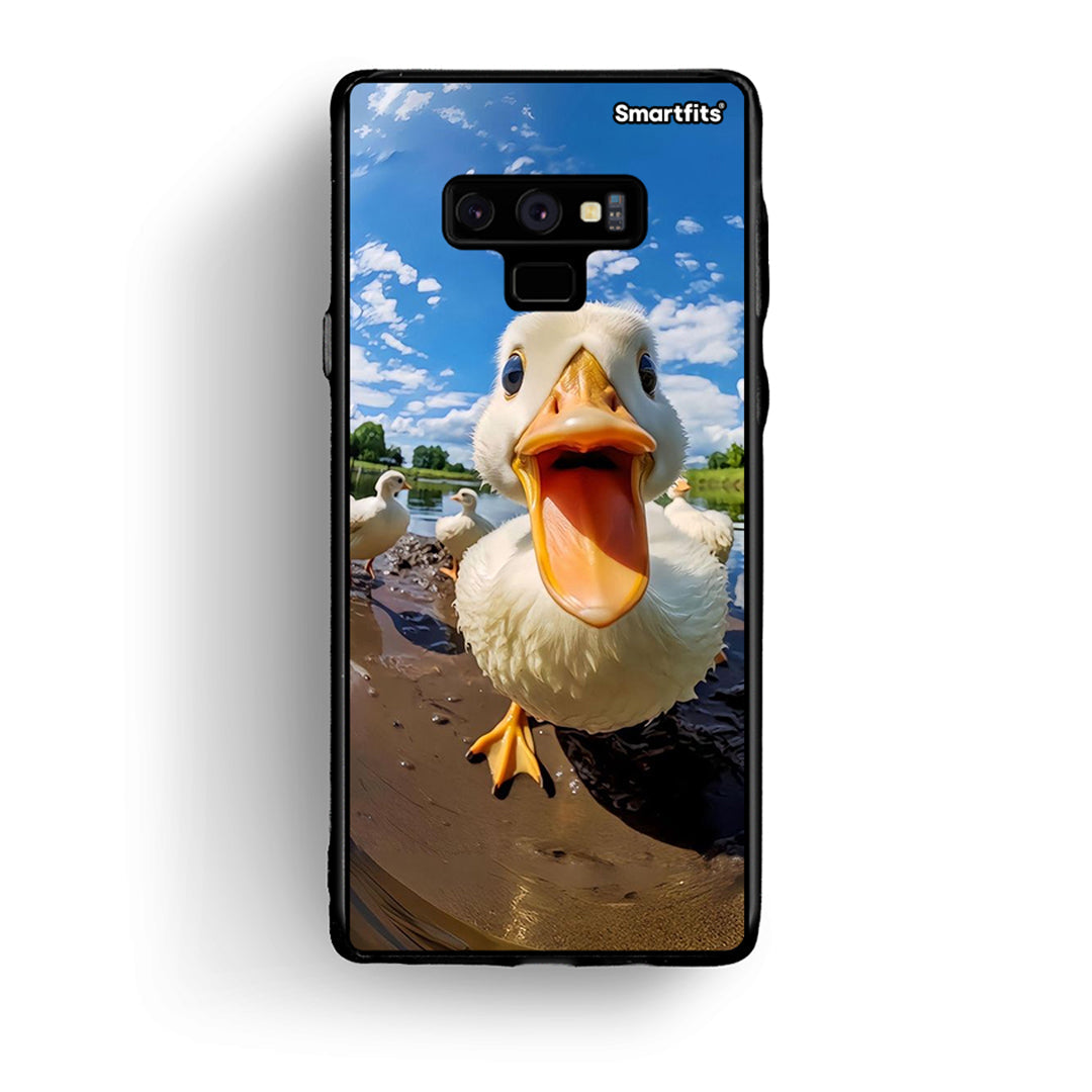 samsung note 9 Duck Face θήκη από τη Smartfits με σχέδιο στο πίσω μέρος και μαύρο περίβλημα | Smartphone case with colorful back and black bezels by Smartfits