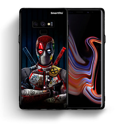 Θήκη Samsung Note 9 Funny Guy από τη Smartfits με σχέδιο στο πίσω μέρος και μαύρο περίβλημα | Samsung Note 9 Funny Guy case with colorful back and black bezels