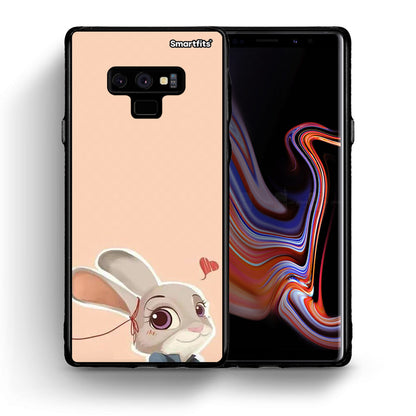 Θήκη Samsung Note 9 Nick Wilde And Judy Hopps Love 2 από τη Smartfits με σχέδιο στο πίσω μέρος και μαύρο περίβλημα | Samsung Note 9 Nick Wilde And Judy Hopps Love 2 case with colorful back and black bezels