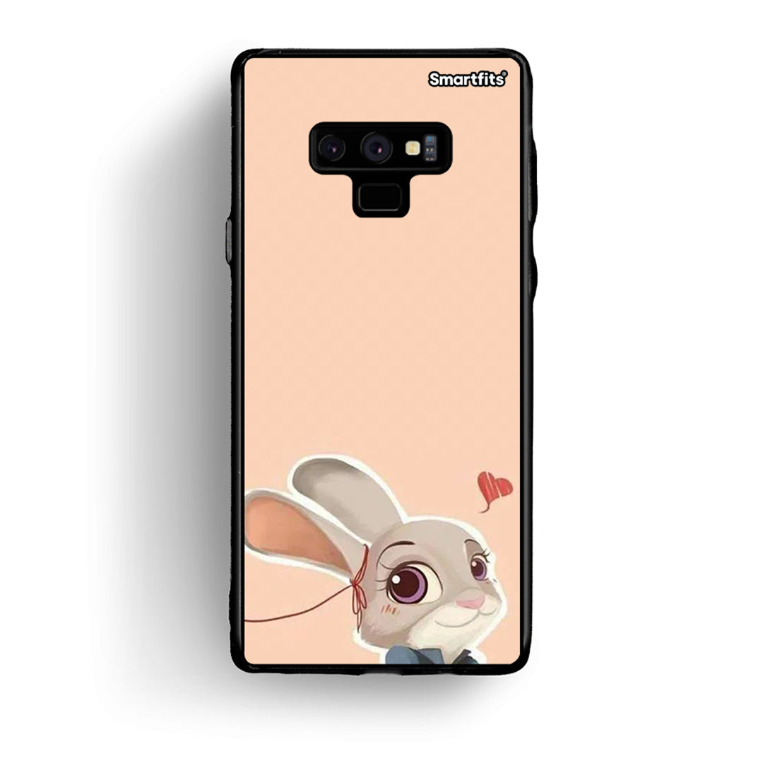 samsung note 9 Nick Wilde And Judy Hopps Love 2 θήκη από τη Smartfits με σχέδιο στο πίσω μέρος και μαύρο περίβλημα | Smartphone case with colorful back and black bezels by Smartfits