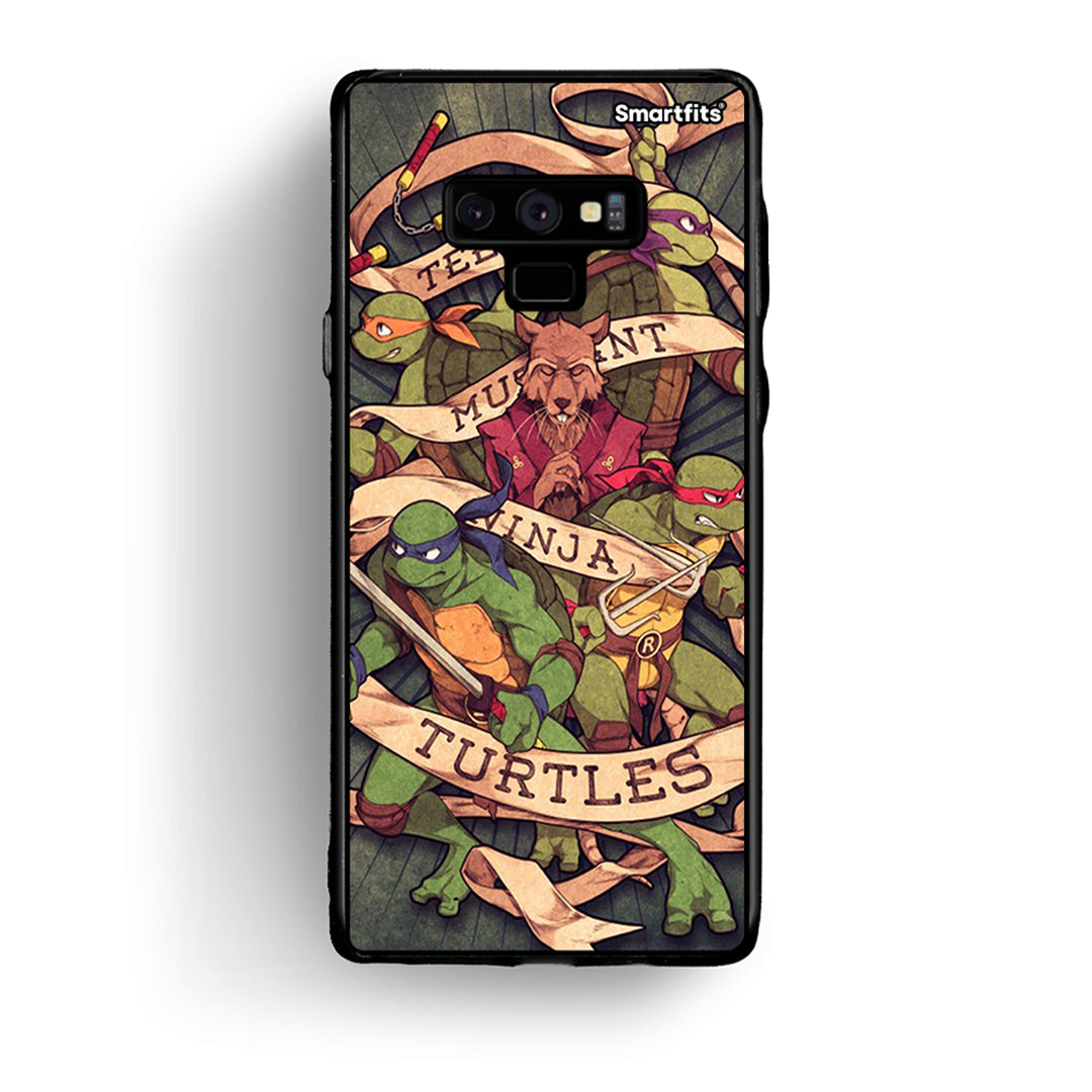 samsung note 9 Ninja Turtles θήκη από τη Smartfits με σχέδιο στο πίσω μέρος και μαύρο περίβλημα | Smartphone case with colorful back and black bezels by Smartfits