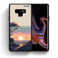 Thumbnail for Θήκη Samsung Note 9 Pixel Sunset από τη Smartfits με σχέδιο στο πίσω μέρος και μαύρο περίβλημα | Samsung Note 9 Pixel Sunset case with colorful back and black bezels