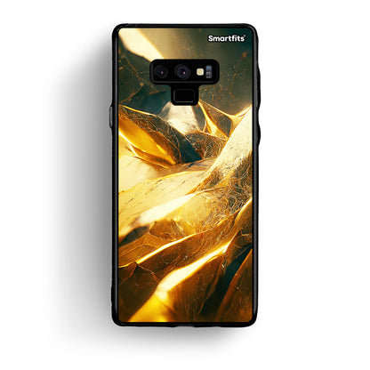 samsung note 9 Real Gold θήκη από τη Smartfits με σχέδιο στο πίσω μέρος και μαύρο περίβλημα | Smartphone case with colorful back and black bezels by Smartfits