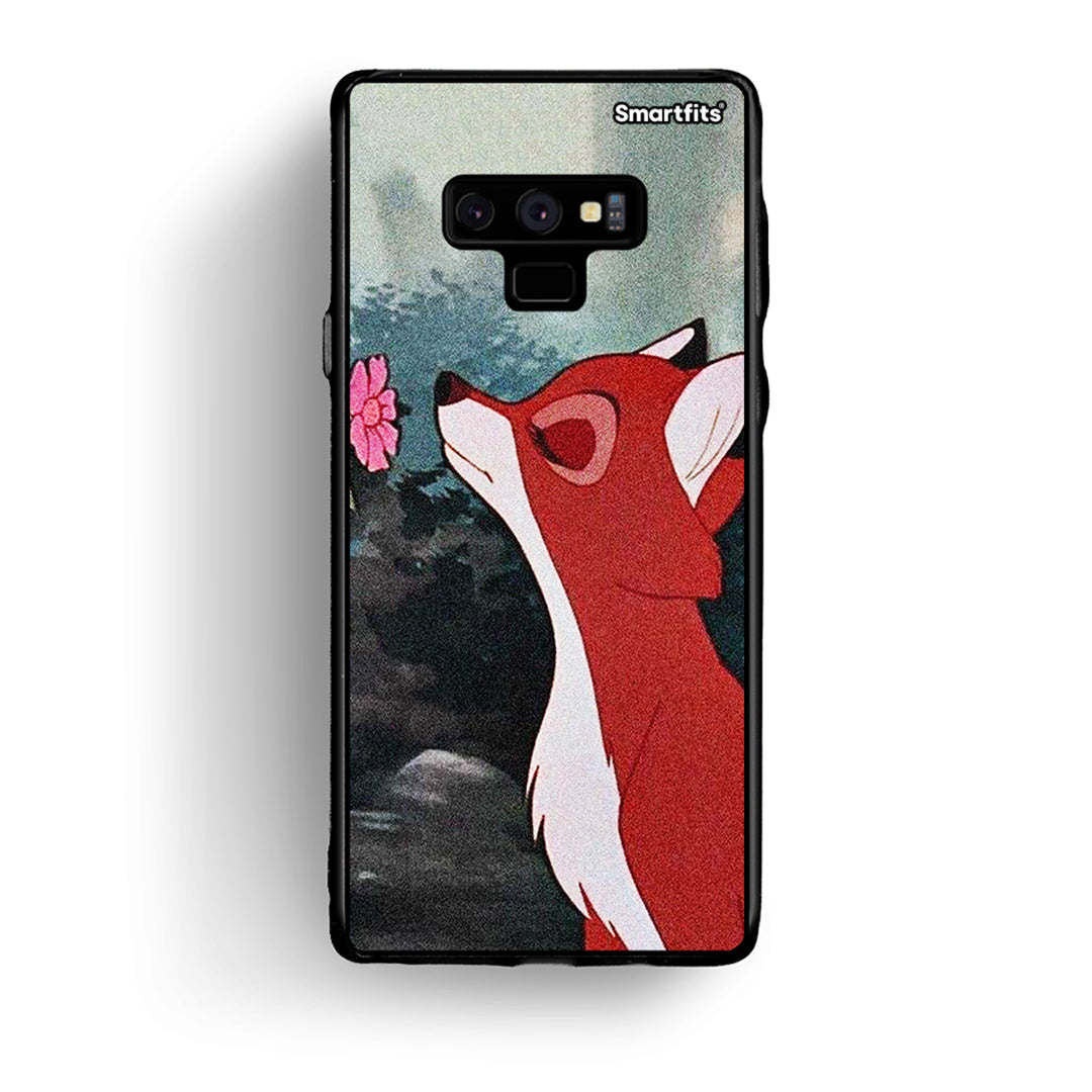 samsung note 9 Tod And Vixey Love 2 θήκη από τη Smartfits με σχέδιο στο πίσω μέρος και μαύρο περίβλημα | Smartphone case with colorful back and black bezels by Smartfits