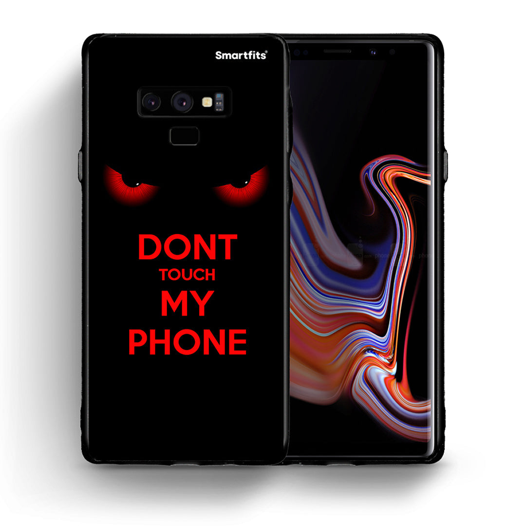 Θήκη Samsung Note 9 Touch My Phone από τη Smartfits με σχέδιο στο πίσω μέρος και μαύρο περίβλημα | Samsung Note 9 Touch My Phone case with colorful back and black bezels
