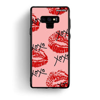 Thumbnail for samsung note 9 XOXO Lips θήκη από τη Smartfits με σχέδιο στο πίσω μέρος και μαύρο περίβλημα | Smartphone case with colorful back and black bezels by Smartfits