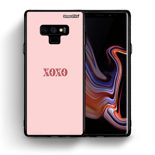 Θήκη Samsung Note 9 XOXO Love από τη Smartfits με σχέδιο στο πίσω μέρος και μαύρο περίβλημα | Samsung Note 9 XOXO Love case with colorful back and black bezels
