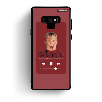 samsung note 9 Xmas Alone Music θήκη από τη Smartfits με σχέδιο στο πίσω μέρος και μαύρο περίβλημα | Smartphone case with colorful back and black bezels by Smartfits