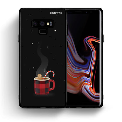 Θήκη Samsung Note 9 Xmas Bathing από τη Smartfits με σχέδιο στο πίσω μέρος και μαύρο περίβλημα | Samsung Note 9 Xmas Bathing case with colorful back and black bezels