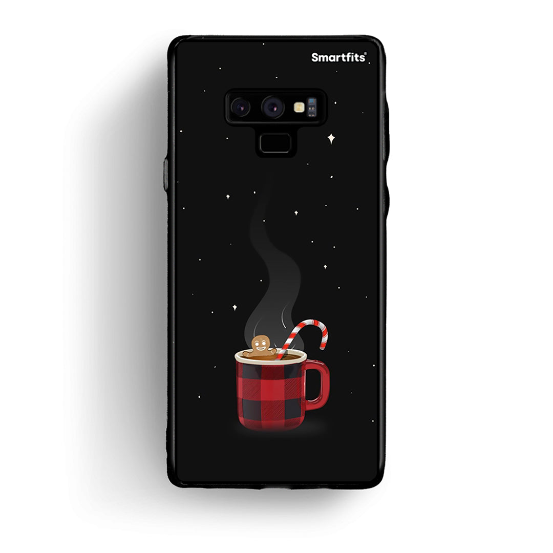 samsung note 9 Xmas Bathing θήκη από τη Smartfits με σχέδιο στο πίσω μέρος και μαύρο περίβλημα | Smartphone case with colorful back and black bezels by Smartfits