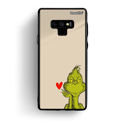 samsung note 9 Xmas Grinch θήκη από τη Smartfits με σχέδιο στο πίσω μέρος και μαύρο περίβλημα | Smartphone case with colorful back and black bezels by Smartfits