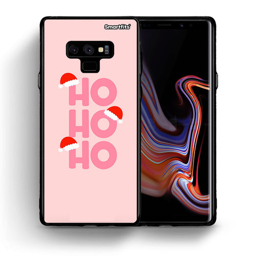 Θήκη Samsung Note 9 Xmas Ho Ho Ho από τη Smartfits με σχέδιο στο πίσω μέρος και μαύρο περίβλημα | Samsung Note 9 Xmas Ho Ho Ho case with colorful back and black bezels