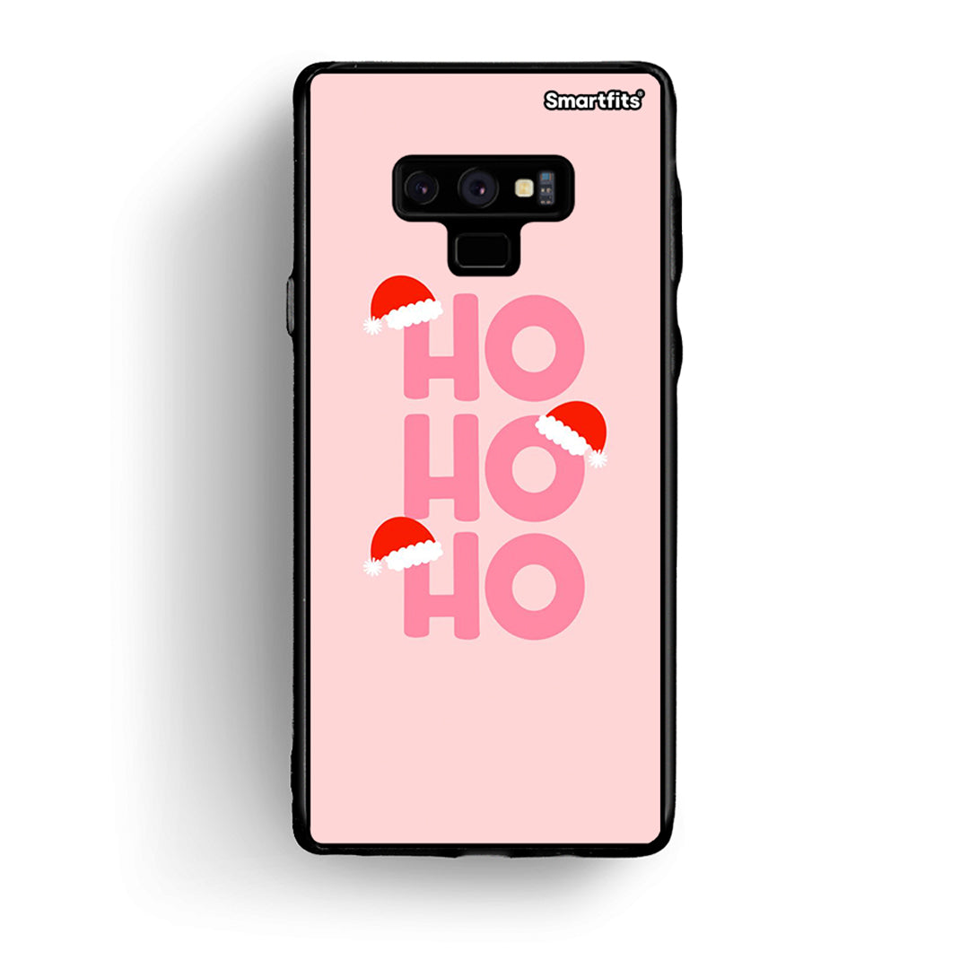 samsung note 9 Xmas Ho Ho Ho θήκη από τη Smartfits με σχέδιο στο πίσω μέρος και μαύρο περίβλημα | Smartphone case with colorful back and black bezels by Smartfits