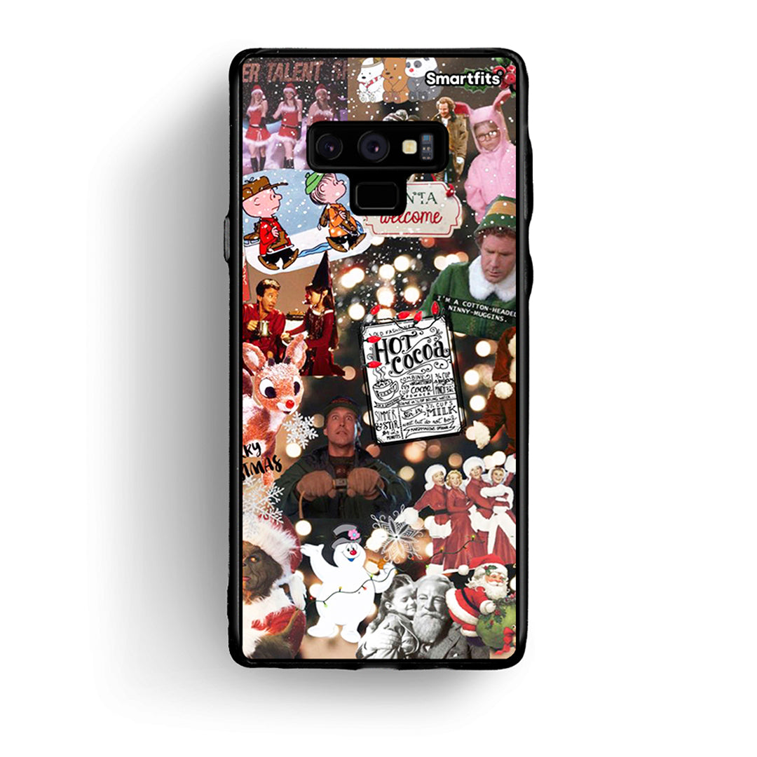 samsung note 9 Xmas Movies θήκη από τη Smartfits με σχέδιο στο πίσω μέρος και μαύρο περίβλημα | Smartphone case with colorful back and black bezels by Smartfits
