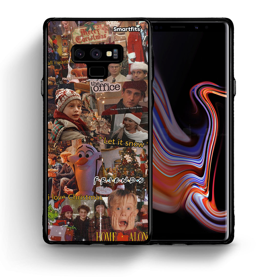 Θήκη Samsung Note 9 Xmas Wishes από τη Smartfits με σχέδιο στο πίσω μέρος και μαύρο περίβλημα | Samsung Note 9 Xmas Wishes case with colorful back and black bezels
