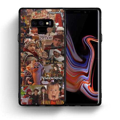Θήκη Samsung Note 9 Xmas Wishes από τη Smartfits με σχέδιο στο πίσω μέρος και μαύρο περίβλημα | Samsung Note 9 Xmas Wishes case with colorful back and black bezels