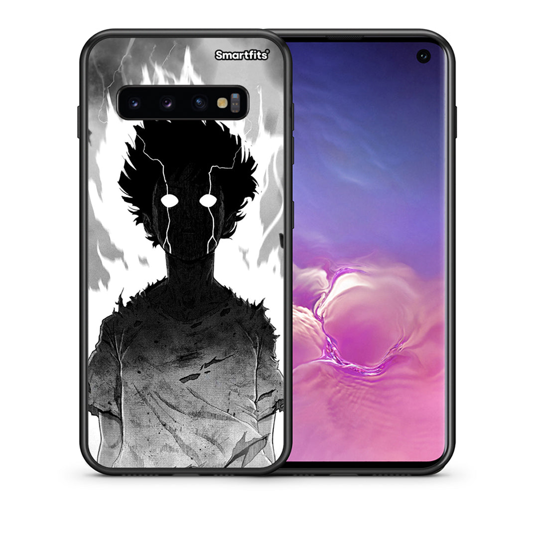 Θήκη Samsung S10+ Anime Boy από τη Smartfits με σχέδιο στο πίσω μέρος και μαύρο περίβλημα | Samsung S10+ Anime Boy case with colorful back and black bezels