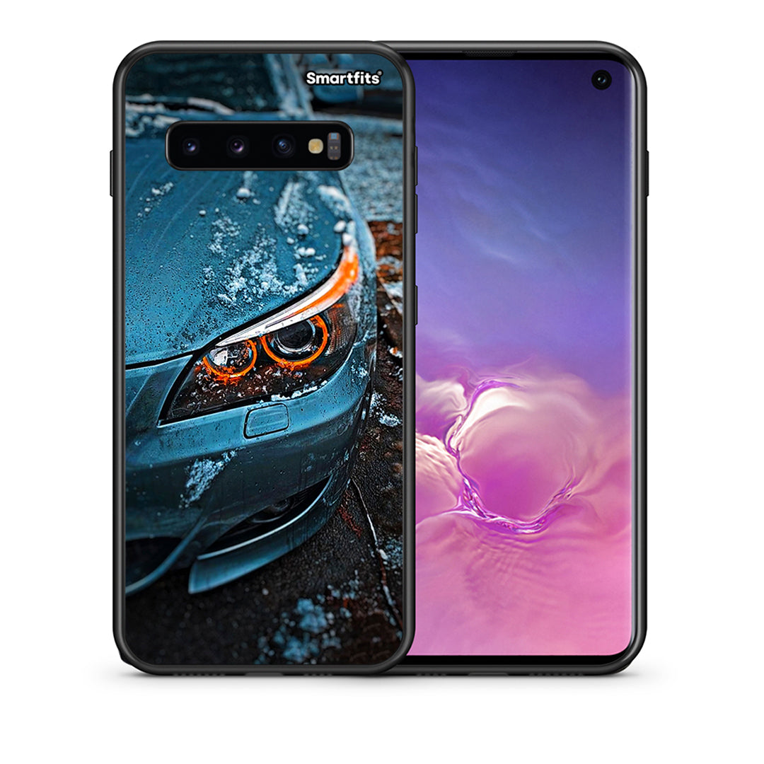 Θήκη Samsung S10+ Bmw E60 από τη Smartfits με σχέδιο στο πίσω μέρος και μαύρο περίβλημα | Samsung S10+ Bmw E60 case with colorful back and black bezels