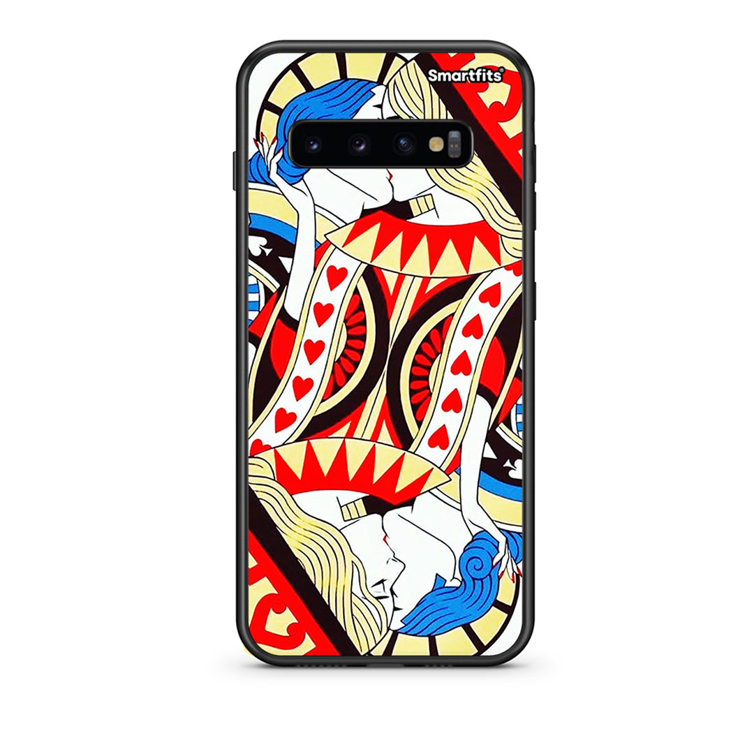 samsung s10 Card Love θήκη από τη Smartfits με σχέδιο στο πίσω μέρος και μαύρο περίβλημα | Smartphone case with colorful back and black bezels by Smartfits