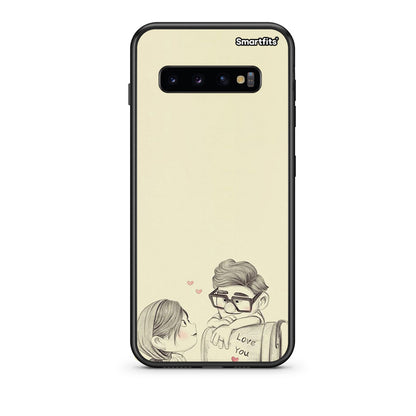 samsung s10 Carl And Ellie θήκη από τη Smartfits με σχέδιο στο πίσω μέρος και μαύρο περίβλημα | Smartphone case with colorful back and black bezels by Smartfits