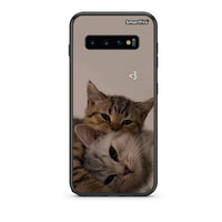 Thumbnail for samsung s10 plus Cats In Love Θήκη από τη Smartfits με σχέδιο στο πίσω μέρος και μαύρο περίβλημα | Smartphone case with colorful back and black bezels by Smartfits