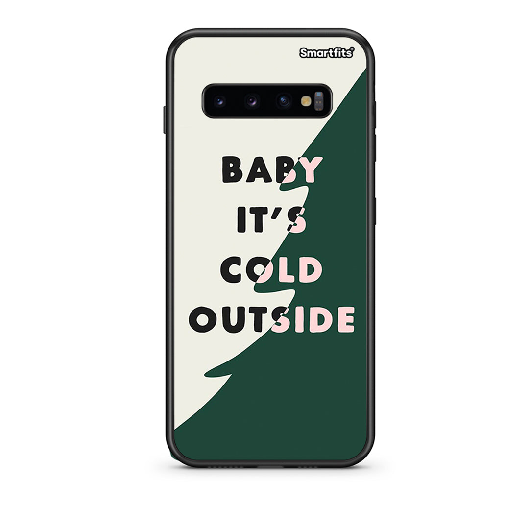 samsung s10 Cold Outside θήκη από τη Smartfits με σχέδιο στο πίσω μέρος και μαύρο περίβλημα | Smartphone case with colorful back and black bezels by Smartfits