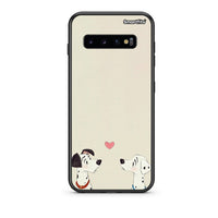 Thumbnail for samsung s10 plus Dalmatians Love θήκη από τη Smartfits με σχέδιο στο πίσω μέρος και μαύρο περίβλημα | Smartphone case with colorful back and black bezels by Smartfits
