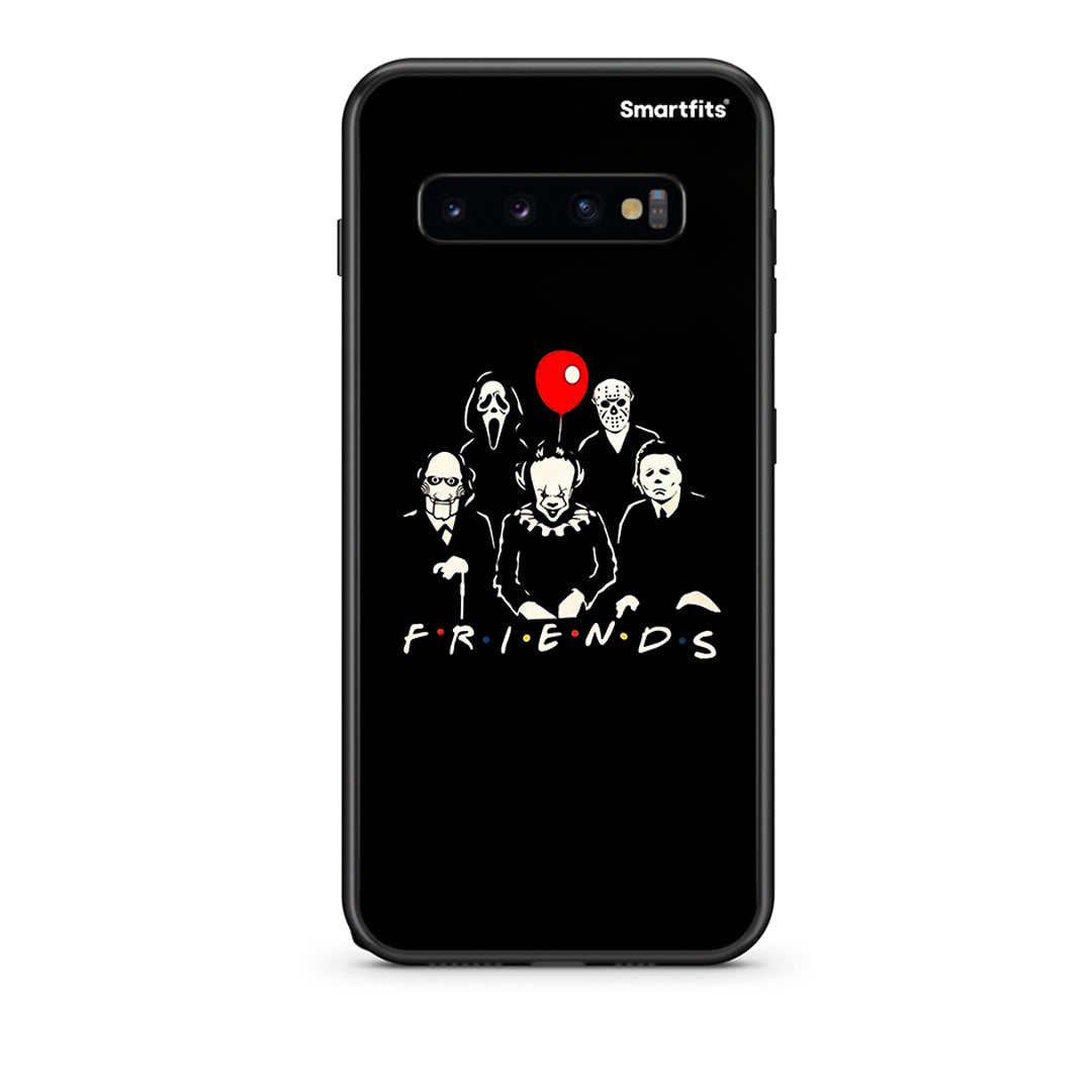 samsung s10 Halloween Friends Θήκη από τη Smartfits με σχέδιο στο πίσω μέρος και μαύρο περίβλημα | Smartphone case with colorful back and black bezels by Smartfits