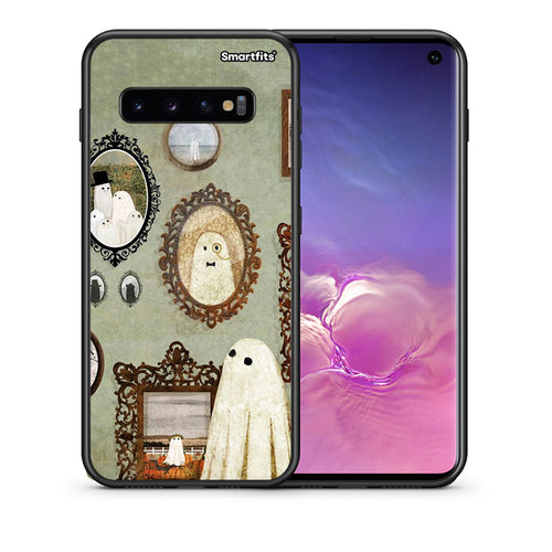 Θήκη Samsung S10+ Halloween Ghost Season από τη Smartfits με σχέδιο στο πίσω μέρος και μαύρο περίβλημα | Samsung S10+ Halloween Ghost Season case with colorful back and black bezels