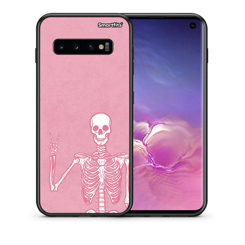 Θήκη Samsung S10 Halloween Motivation από τη Smartfits με σχέδιο στο πίσω μέρος και μαύρο περίβλημα | Samsung S10 Halloween Motivation case with colorful back and black bezels