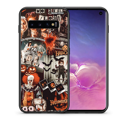 Θήκη Samsung S10+ Halloween Spooky Season από τη Smartfits με σχέδιο στο πίσω μέρος και μαύρο περίβλημα | Samsung S10+ Halloween Spooky Season case with colorful back and black bezels