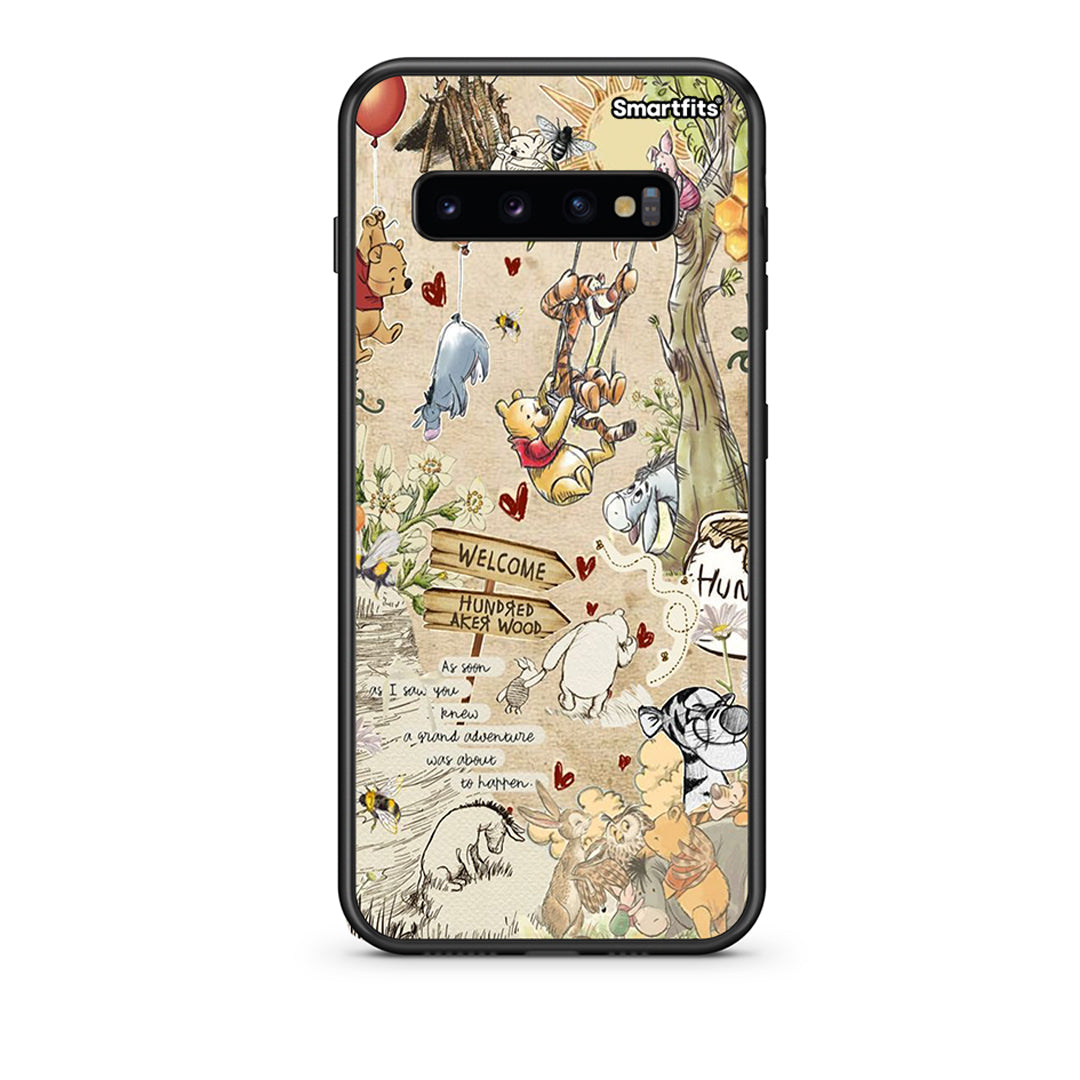 samsung s10 Happy Friends θήκη από τη Smartfits με σχέδιο στο πίσω μέρος και μαύρο περίβλημα | Smartphone case with colorful back and black bezels by Smartfits